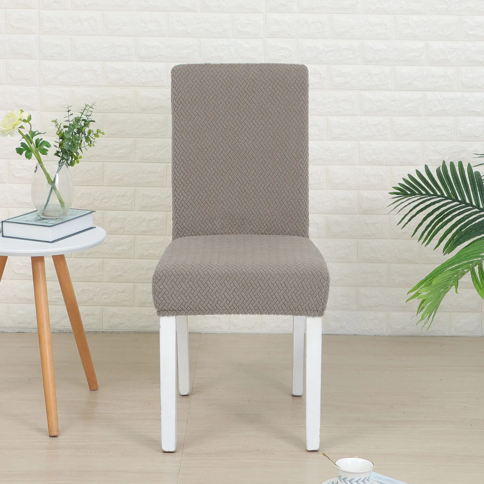 AliExpress Dining Chair Cover Jacquard Spandex Slipcover Protector Case Stretch for Kitchen Chair Seat Hotel Banquet Elastic