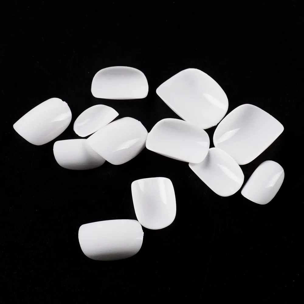 High quality 120pcs/bag Professional transparent full cover false nail tips artificial nail for children oval nail tip art