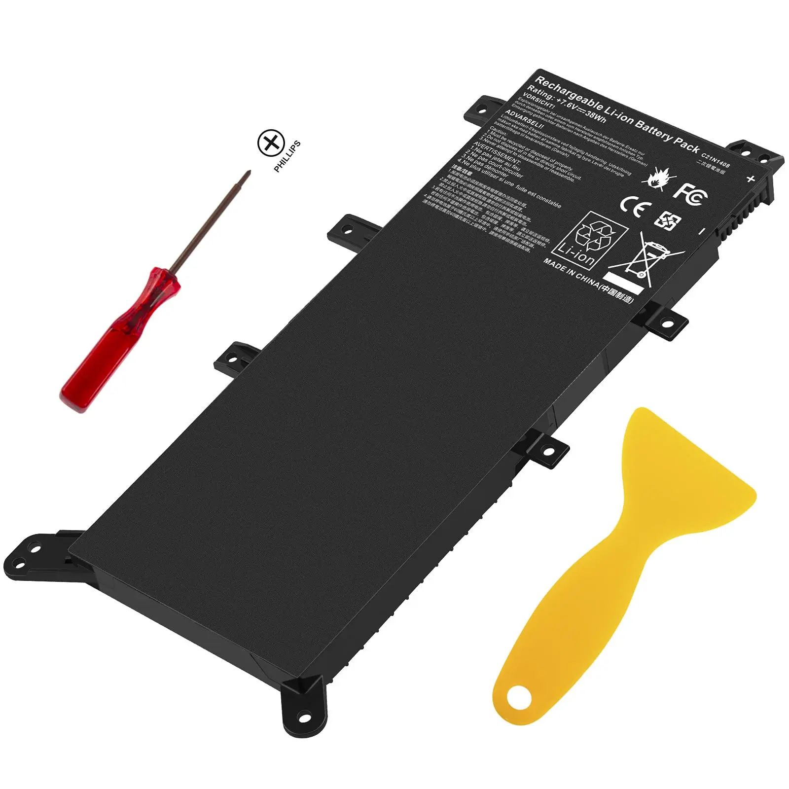 Китайская Фабрика C21N1408 Аккумулятор для ноутбука ASUS VivoBook 4000 V555L V555LB MX555 V555LB5200-554DSCA2X10 Аккумулятор для ноутбуков