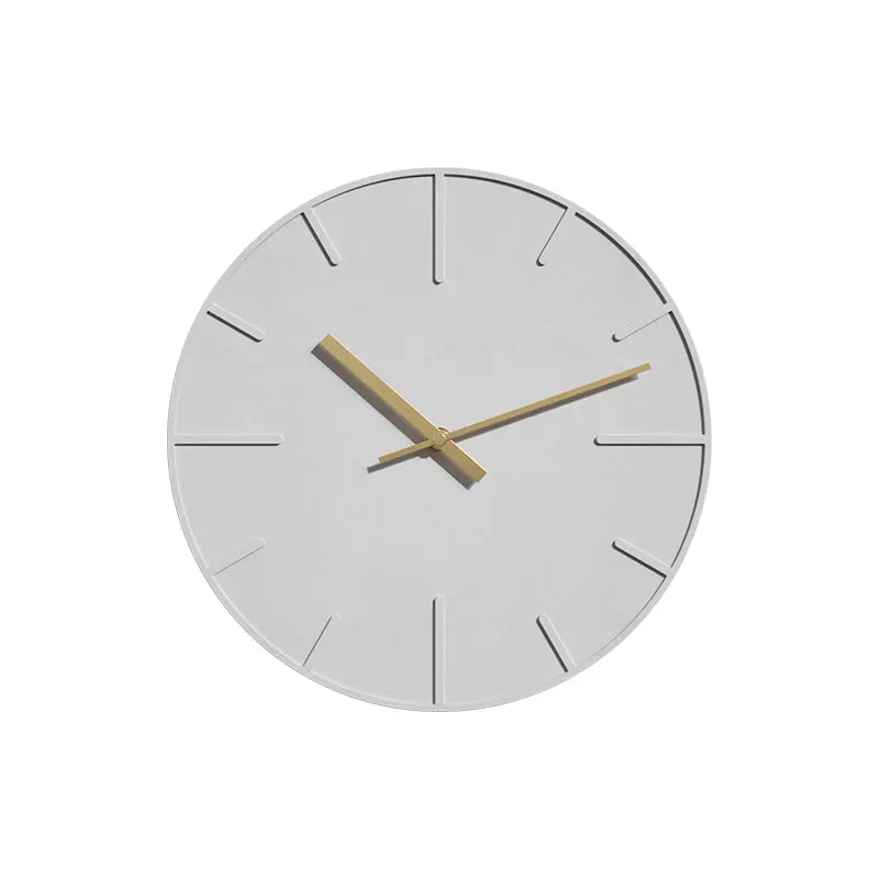 Wholesale Eco Friendly Luxury Concrete Wall Clock Home  Decor Custom Decoration Modern Cement Wall Clocks For Sale