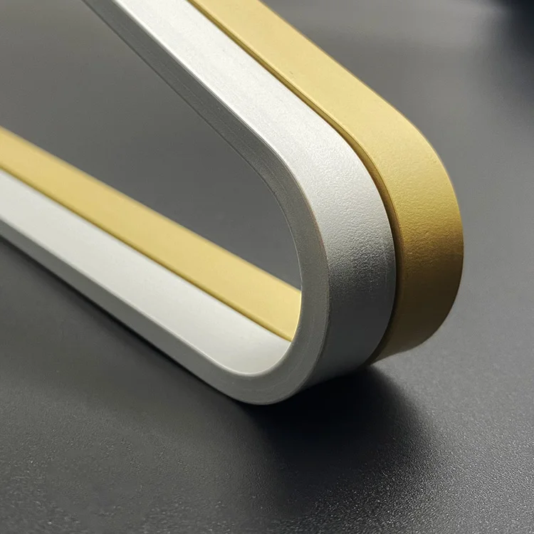 Top quality customized gold silver aluminum metal clothes hangers for household wardrobe