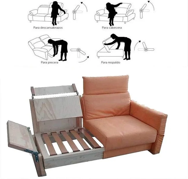 20.054 New Furniture Hardware Accessories Furniture Hinges Adjustable Hinge Automatic Return Armrest Gear Sofa Headrest Hinge