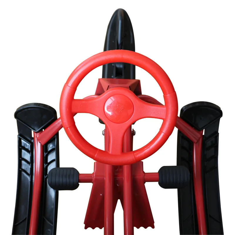 Adult Motorbike Style Snowboard Kids Snow Ski Racer  Bike  Steel Pipe Snow Runner Bike Sled