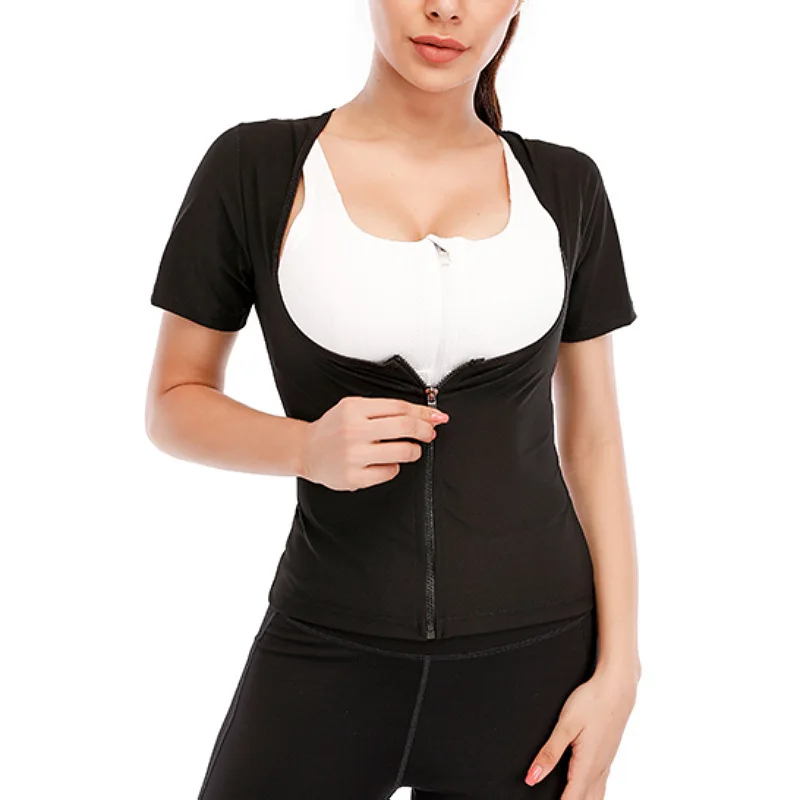 Wholesale Slimming Waist Trainer Shaper Sauna Suit Waist Wrap Corset Tops Plus Size Shapers Vest Women Tummy Control Body Shaper