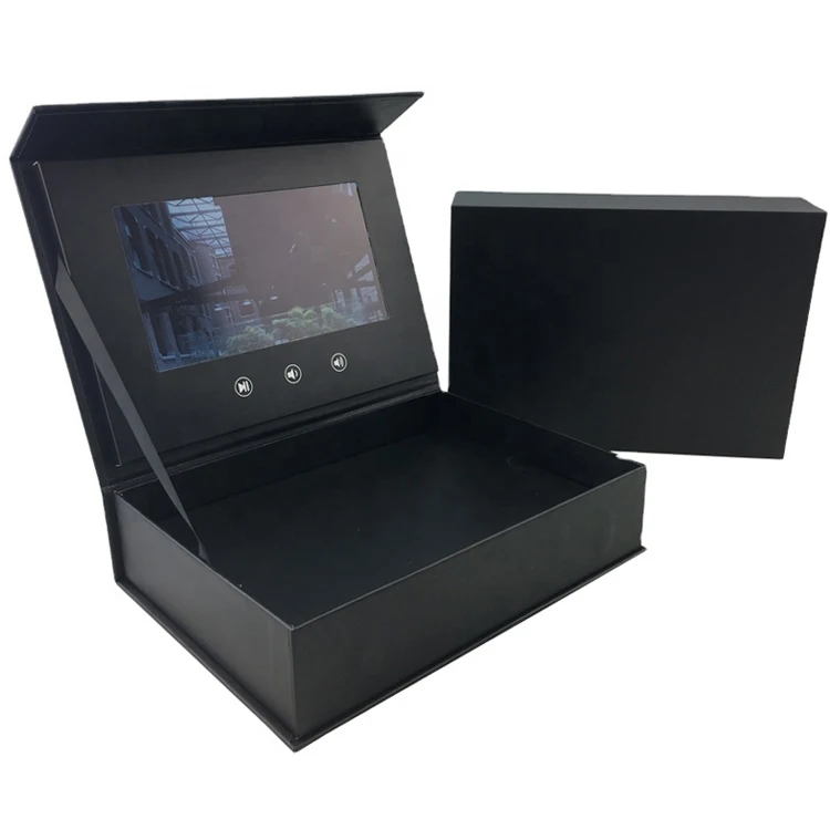 Custom Video Card Box Video Gift Box LCD Screen Video Box for Show