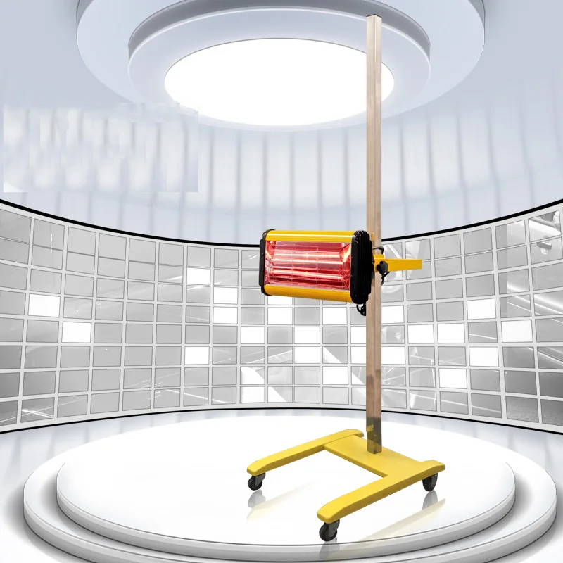 Переносная галогенная лампа с инфракрасным нагревом и подставкой для ремонта кузова