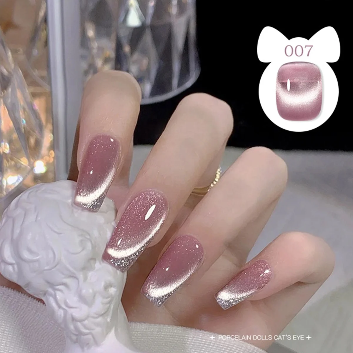 Gel nail polish manufacturer supply light color rainbow cat eye nail gel polish kit for salon wholesale