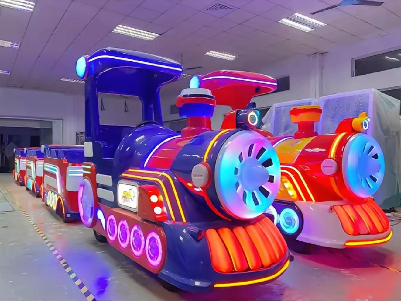 Новый дизайн детский Веселый поезд туристический Мини Электропоезд для продажи