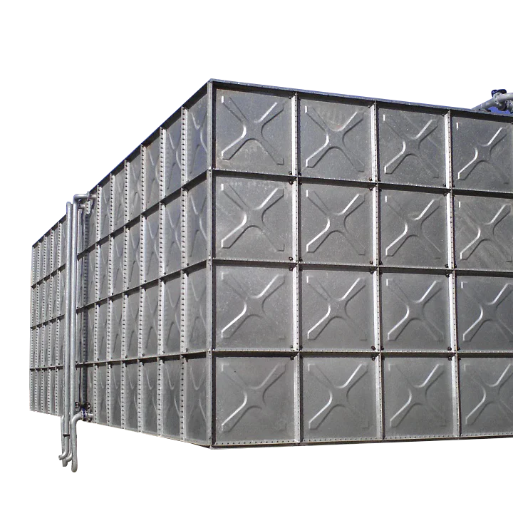 Factory direct supply Hot dipped galvanized steel water storage tank with 5mm thickness 1.22mx1.22m steel panel