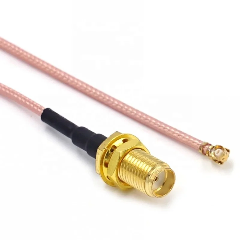  Коннектор RP SMA мама/SMA мама к U.FL IPEX RG178 RF коаксиальный ОТРЕЗОК