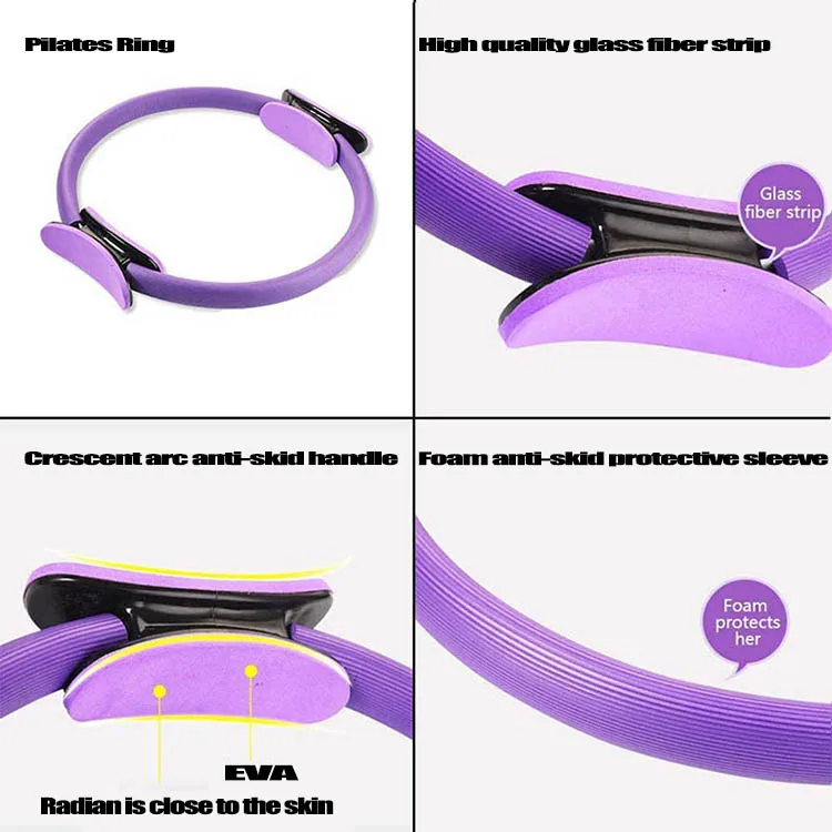 Double Handle Exercise Yoga Ring Weight Loss Body Toning Magic Exercise Circle Burn Fat Sport Fitness Yoga Pilates Ring