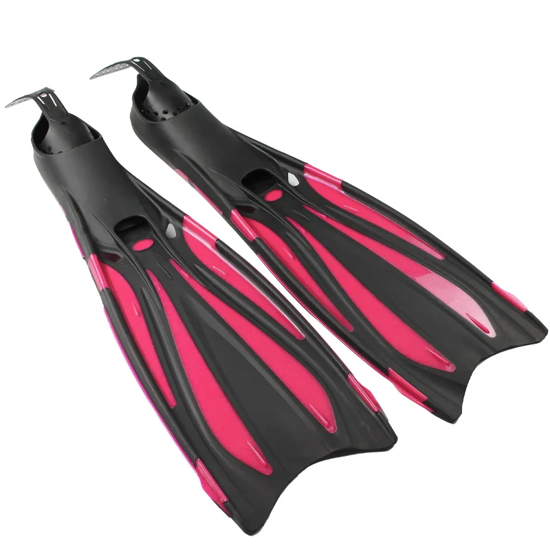 long blade fins New transparent free diving PP flippers fishing flippers comfortable flexible light weight flippers
