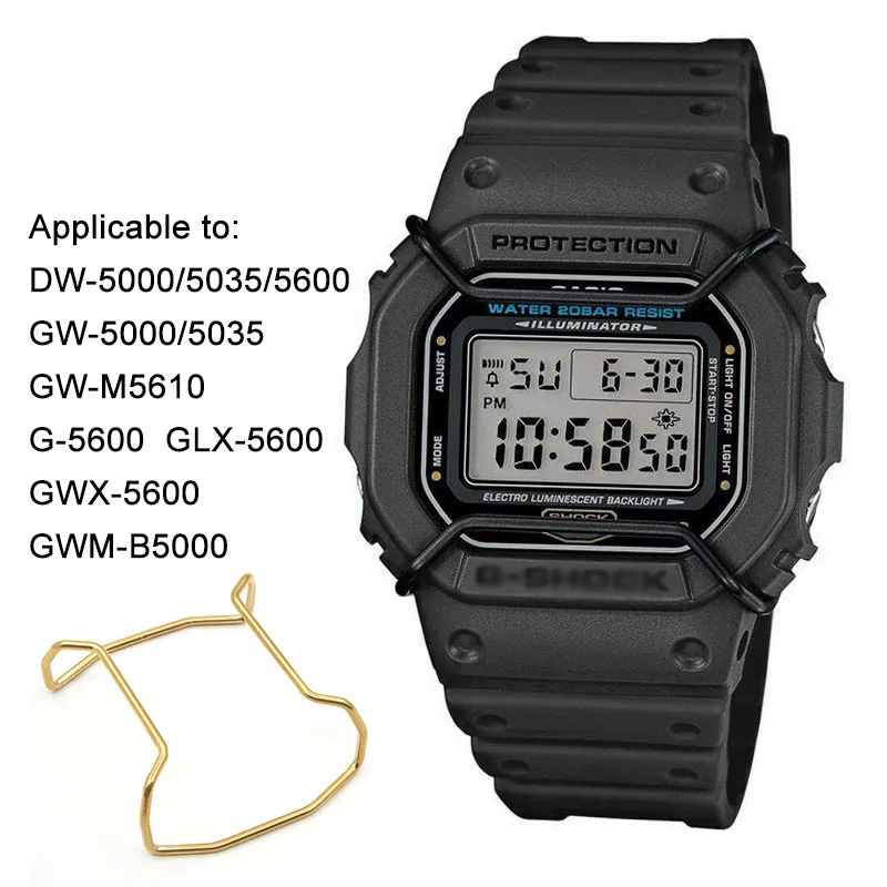 Watch protecting bar stainless steel bezel bumper for G SHOCK DW5600/5000/5610 GA2100/2110 GA/GD100/110/120 wholesale 5 colors