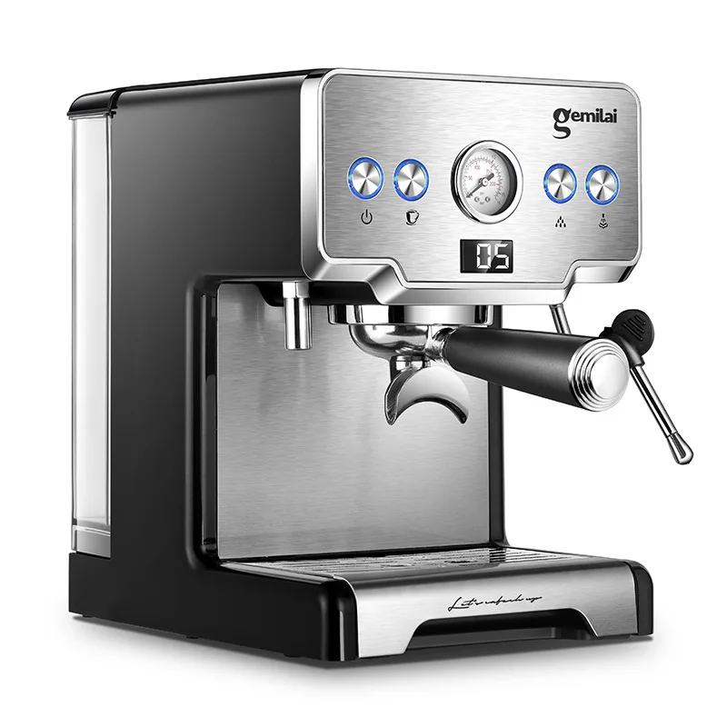 Home coffee machine, Italian semi-automatic pump type can be kept warm, heated and temperature controlled