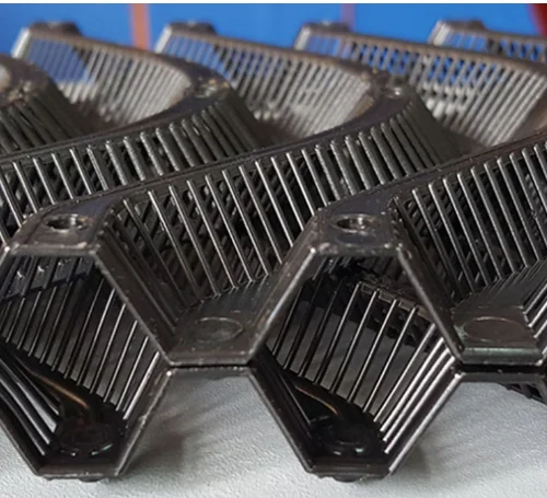 Anti-UV Black plastic evaporation cooling pad Plastic water curtain Poultry housing Cooling plastic cool pads CELL PAD