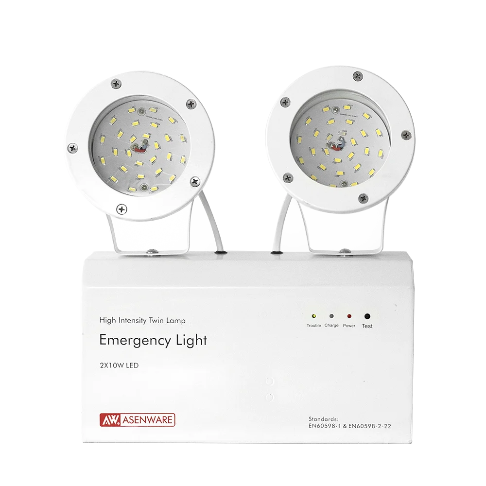 Illuminate With Confidence Twin-Spot Emergency Light With High Brightness Available With 3h Duration Time