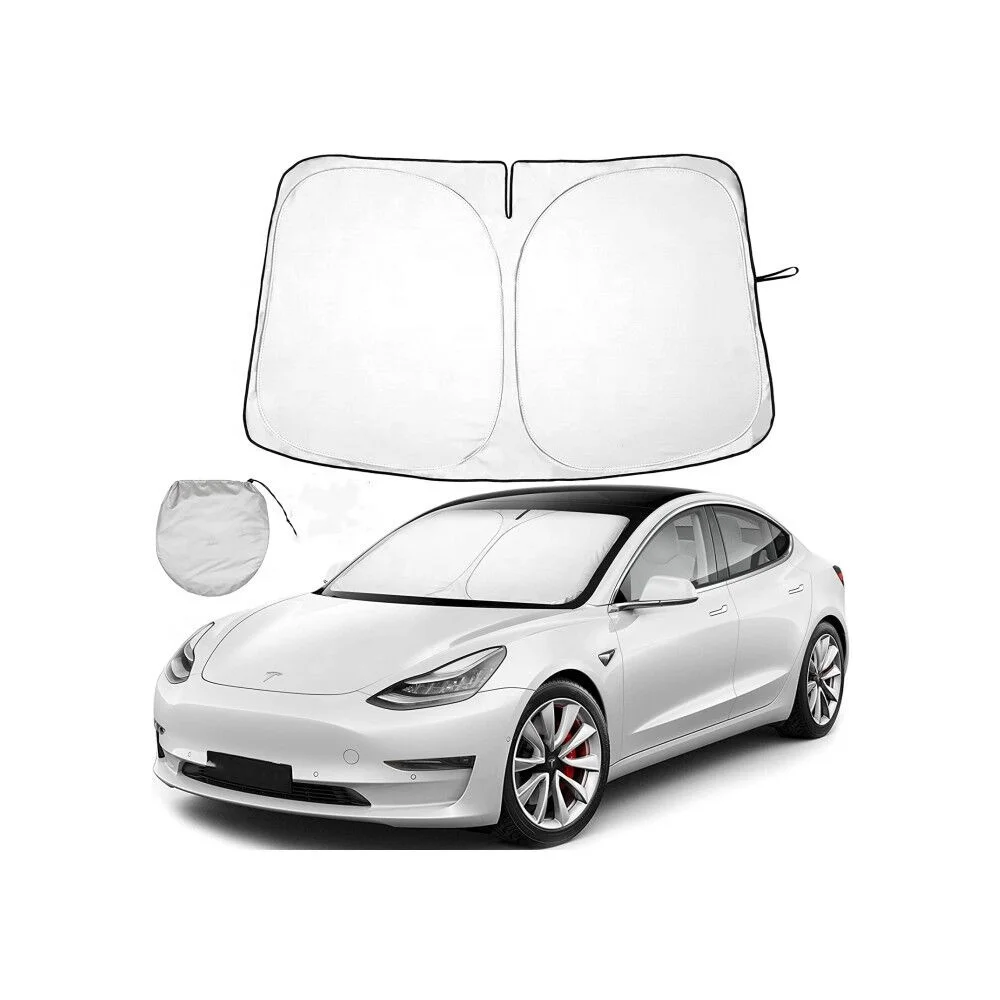 TESLA front car sunshade folding 240T double layers front sunshade with good quality