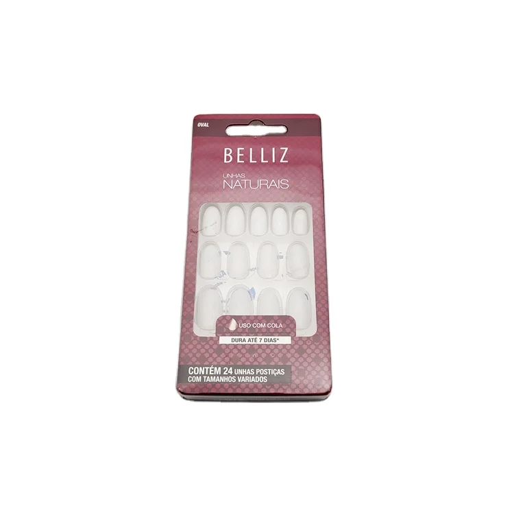 Custom PVC PET Transparent Plastic Tray Cosmetic Nails Blister Packaging Box And Inner Tray