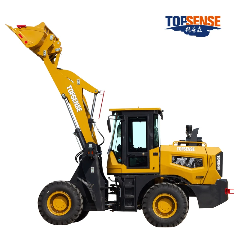 Factory Price!! New Rear Hood Design Easy to Maintain 2000kg Wheel Loader 2 Ton diesel Compact Front End Loader