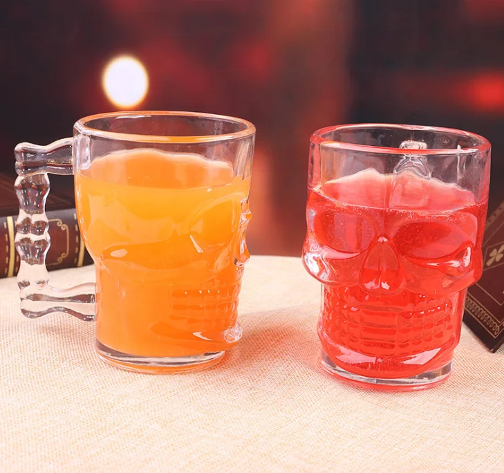 500ml  skull mug grimacing handle mug large draft  beer cup with handles large unleaded water mug