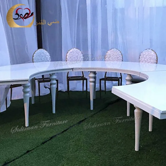 Luxury white round banquet tables for events wedding furniture supplier