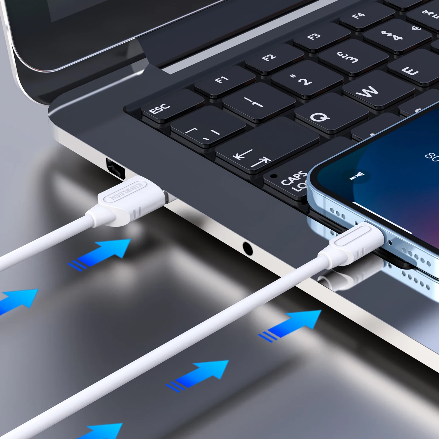 Mobile Phone Accessories USB2.0 1m USB Cable Durable TPE, Long-Lasting Using data cable KINGLEEN K200/K201/K202 OEM top selling