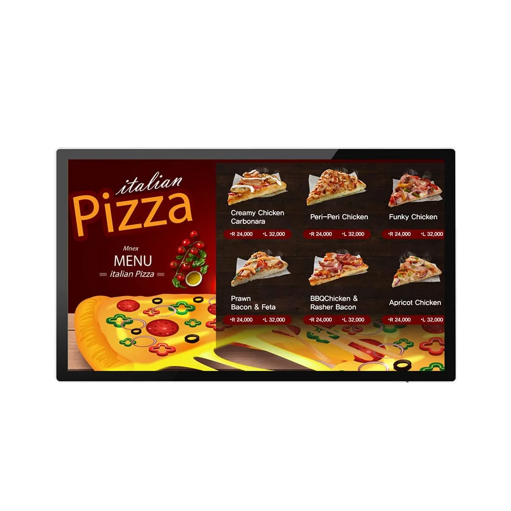 All In One Wall Mount LCD Advertising Infrared Capacitive Touch Screen
