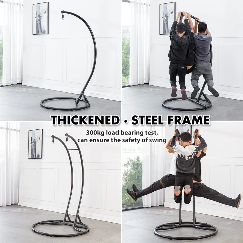 Higher Quality Outdoor Garden Patio Swing Set Rattan Hanging Chair Outdoor Swing Chair Swing Chair with Stand