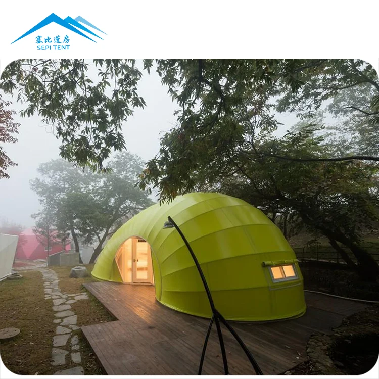 New arrival fluorescent house hotel tent for sales outdoor 5 stars glamping tent container house prefab houses
