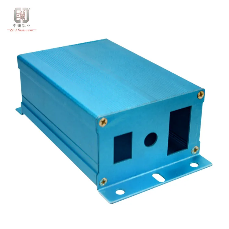 Custom extruded aluminum box square electronic enclosure project box case