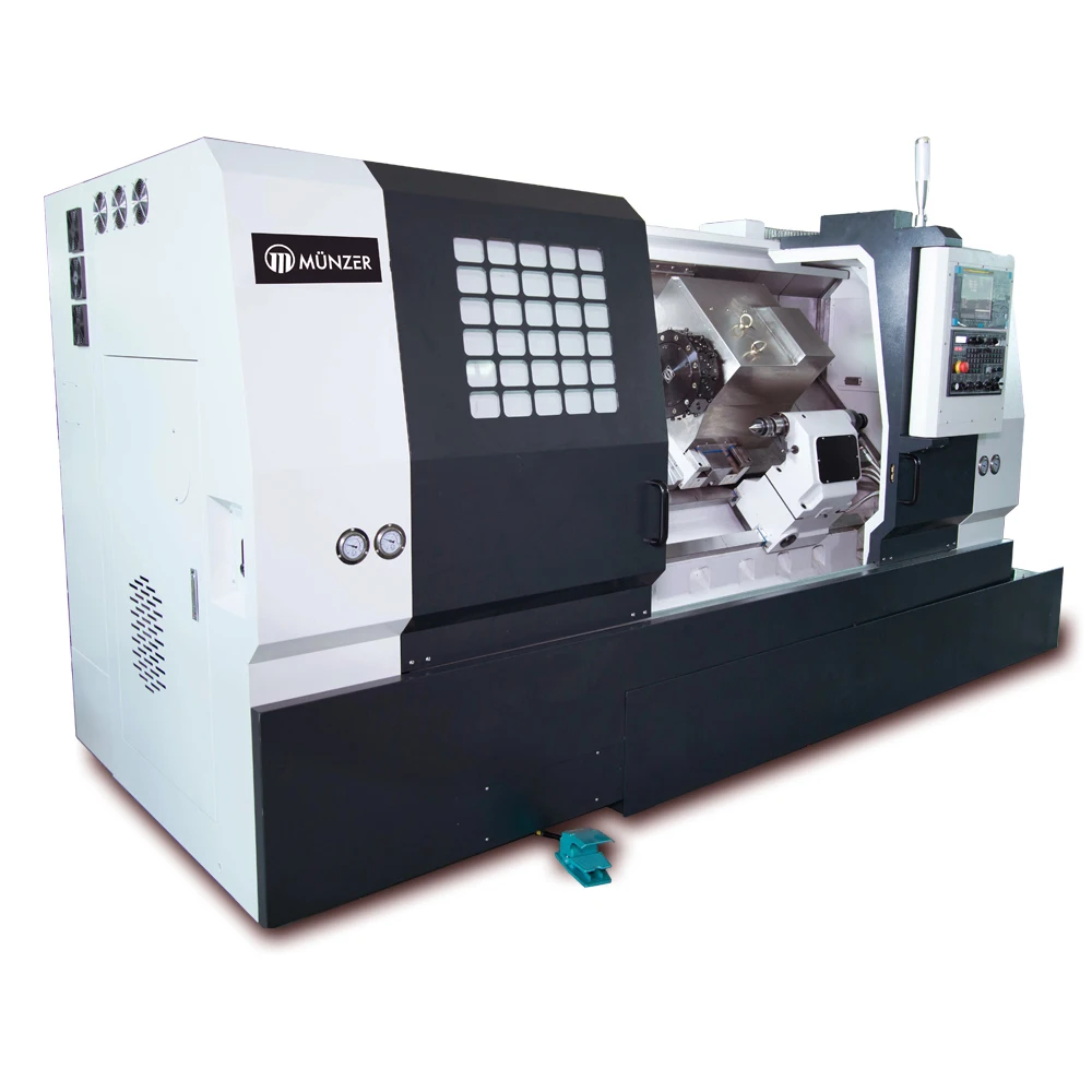 2 axis ChineseTaiwan RS261 CNC lathe cnc turning center turret lathe with tailstock hydraulic chuck