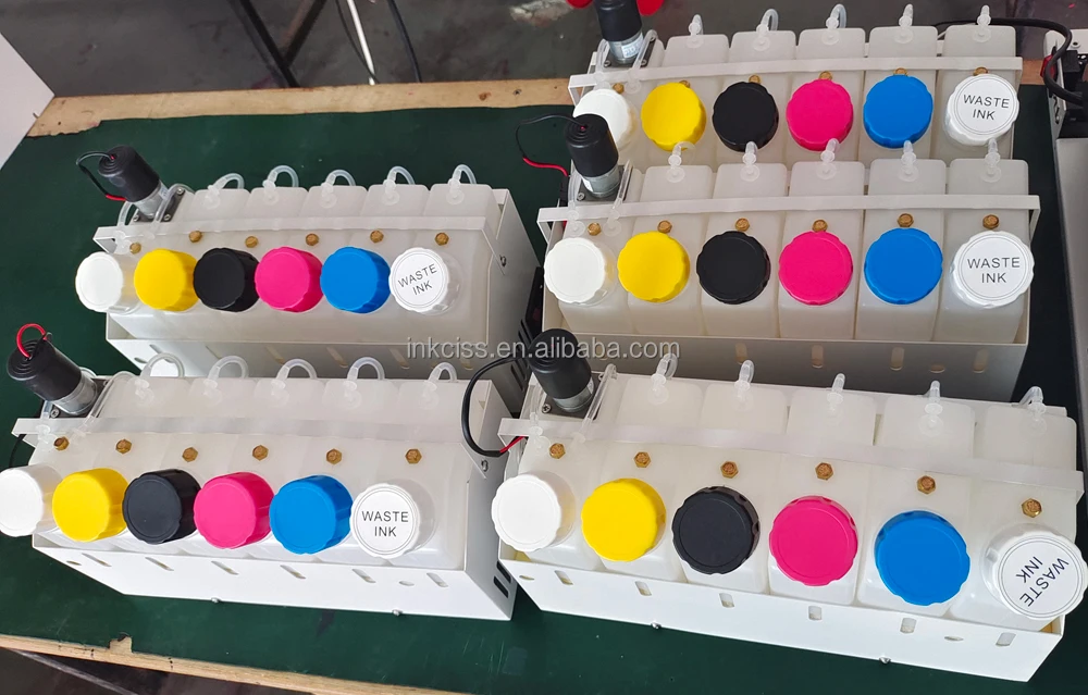 DTF ink continuous system direct to film color ink supply system for Epson L1800 L805 ET8550 dtf printer with white ink stirring