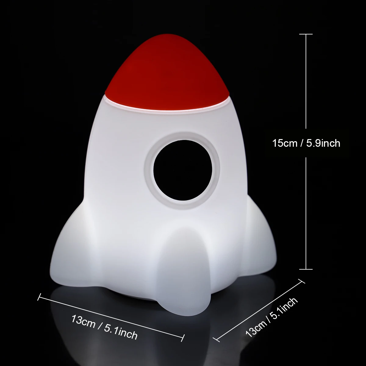 2024 Hot LED Rocket Bunny Night Nursing Lights USB Rechargeable Silicone Mini Lamp for Kids bedroom home decor