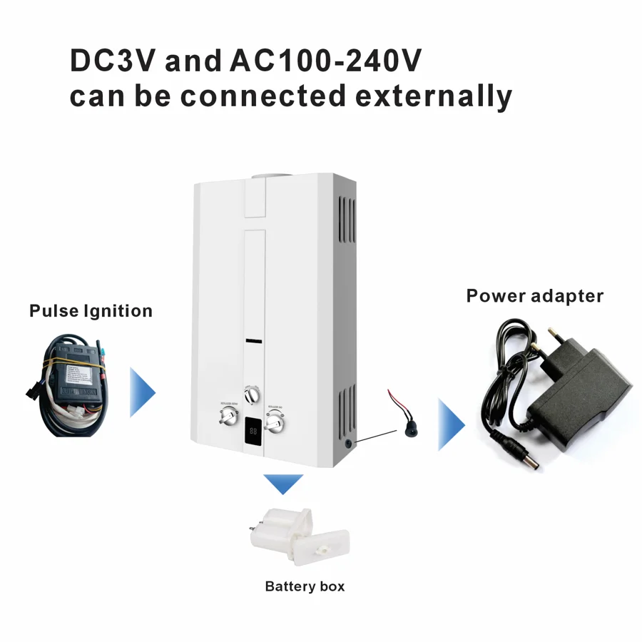 3VDC &220VAC Input  Pulse Igniter Gas Water Heater Spare Parts Coil Electronic Spark Igniter Temperature Controller