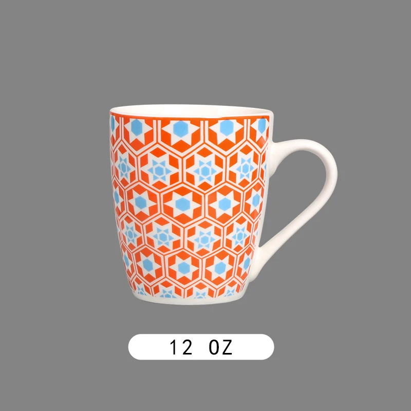2024 New Design Decal Ceramic Coffee Mug Latte Cup Custom Size Logo Design Coffee Milk Water Mug