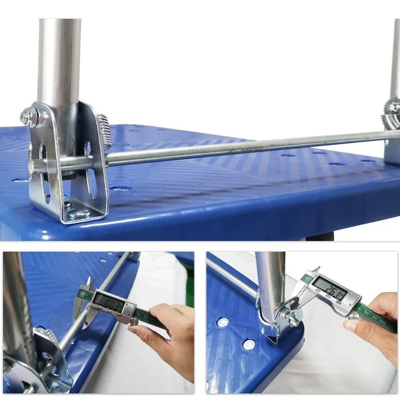 CMCL blue platform trolley 300kg industrial trolley hand carts trolleys