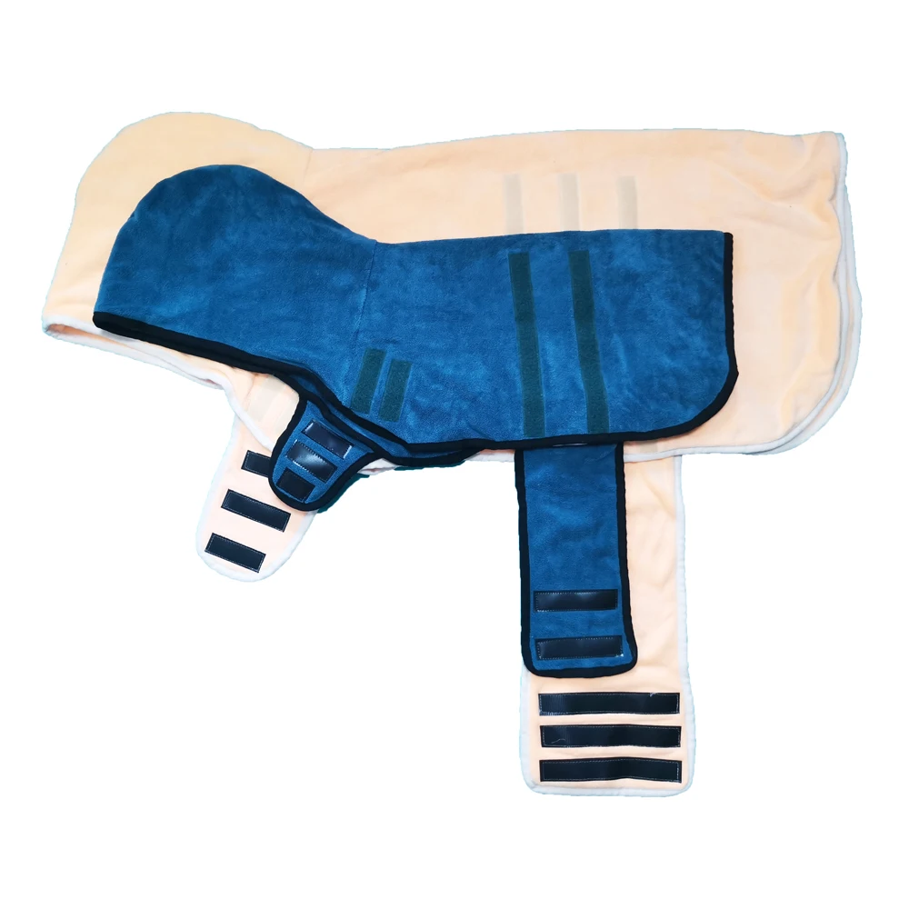 Newest Super Soft Skin Friendly Dog&Cat Bathrobe Towel with Velcro Microfiber Pet Robe Drying Coat