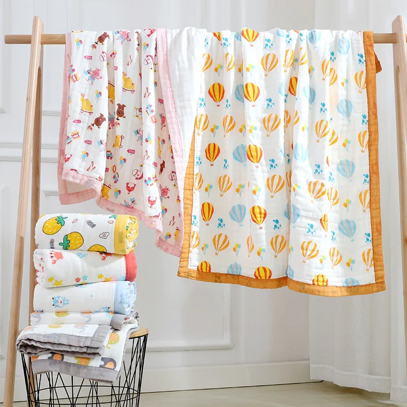 Factory custom hot sell boys girls kids toddler 100% Cotton baby weighted blanket for Kids Small Pockets