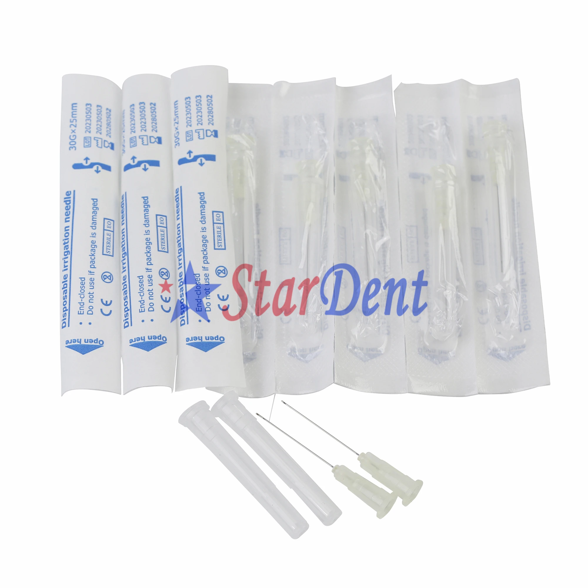 Dental Endodontic Sterilization Endo Irrigation Needle with Round Close End and Side Opening for Irrigation 27G/30G
