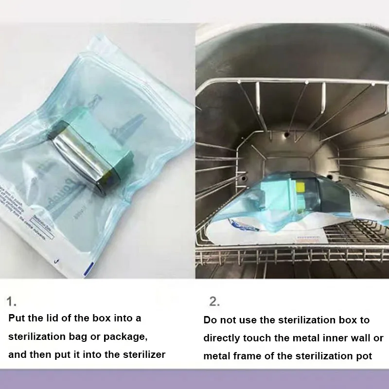 Подсчет ручки зубной дезинфекционный комплект стерилизатор автоклава сделано в случае боры эндо файлы держатель с графом 2 вида цветов различия коробка для