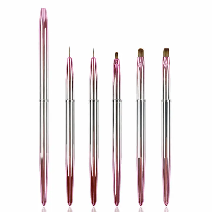 BQAN 2024 Hot Selling Custom New Nail Art Gel Brush Liner Nail Polish Painting Brush Nail 3D Art Design Brush Set