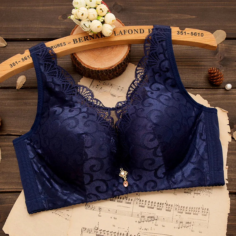 
Sexy lace Wireless Women Thin cup Plus Size 