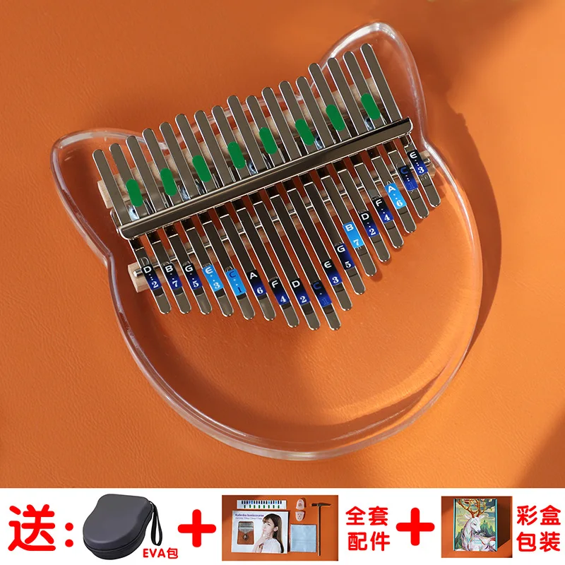 Wholesale Color Chromatic kalimba parts Note stickers phonetic kalimba accessories musical instrument 17 keys Thumb Piano