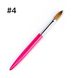 Цветная и логотип на заказ, колонковая Кисть для ногтей, красота, личный уход, набор для ногтей, кисть для дизайна ногтей, акриловая кисть для ногтей