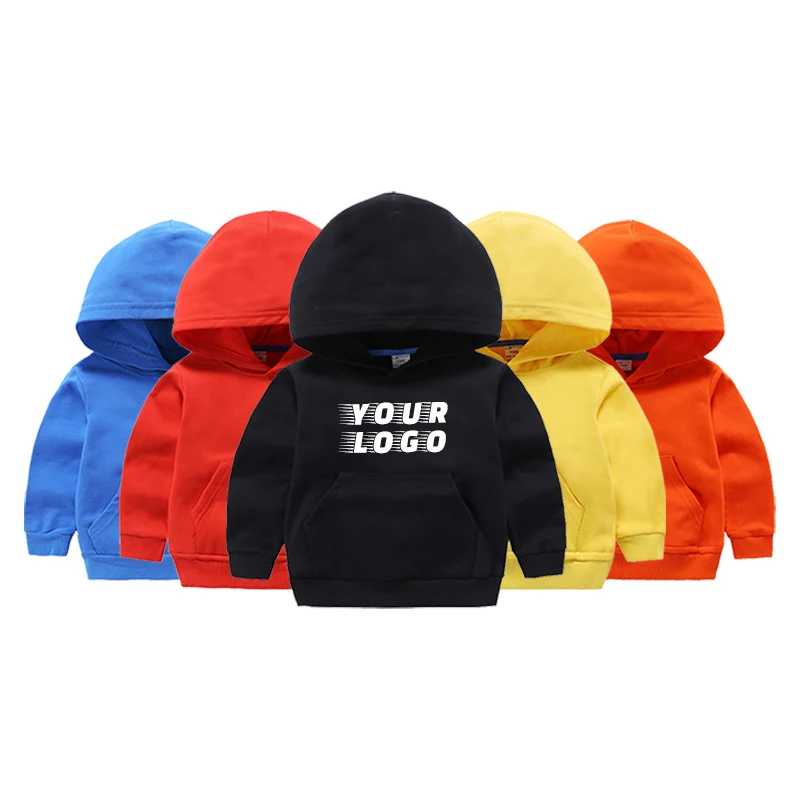 100% cotton Hoodies for boys and girls 8-14 years Hoodies for children Custom logo Terry