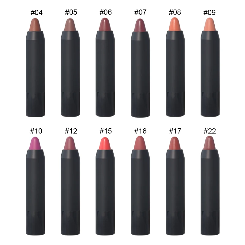 matte no logo lipstick new model waterproof lip crayon matte lipstick wholesale lipstick pen