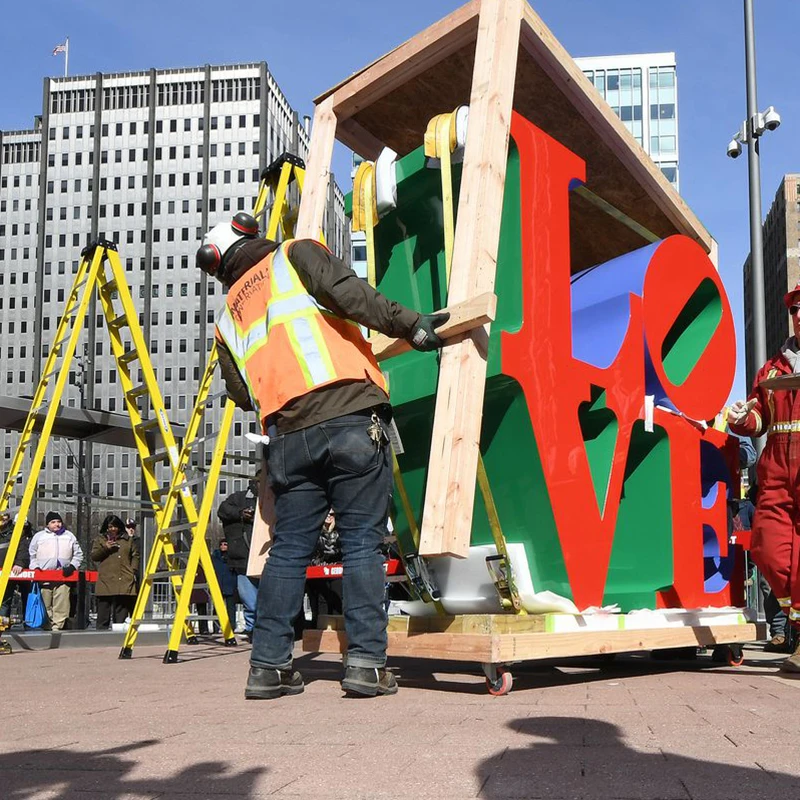 Famous love sculpture robert indiana art word stainless steel sculpture letter LOVE statue