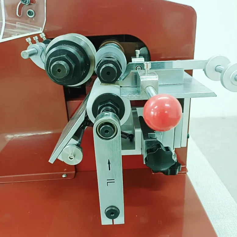 automatic bag leather belt making edge trimming machine double side leather belt edge trimming machine