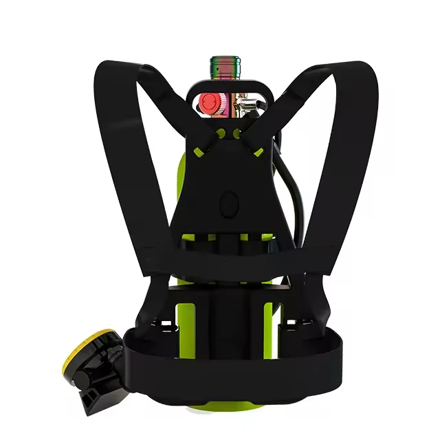DEDEPU D600 2.3L With airbag Press deflated scuba adapter with strap tube Green dry breathing tube Air Tank scuba