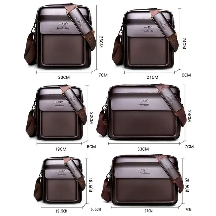 2020 classic design 8 10 inches waterproof PU leather crossbody sling messenger bag